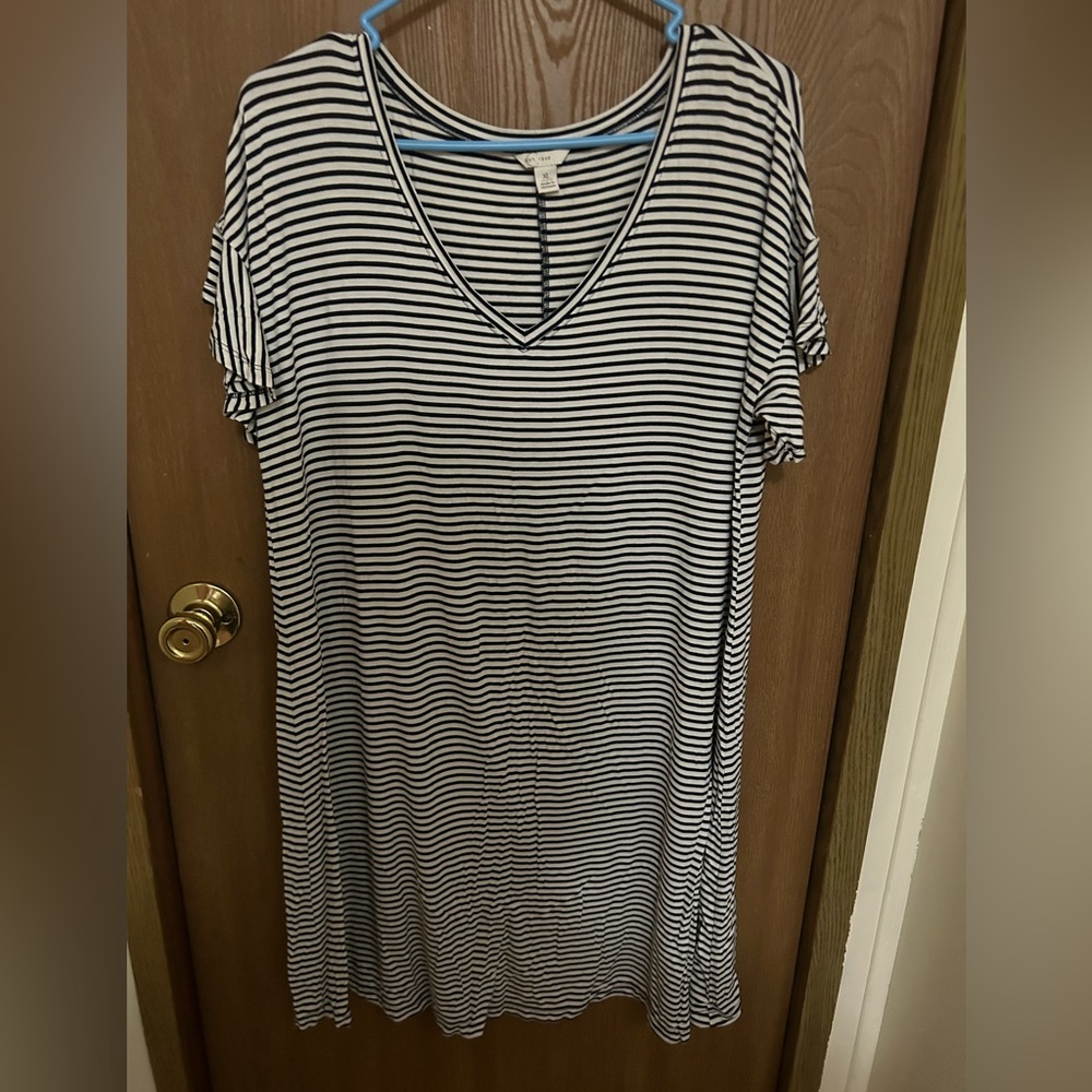Cato | Ruffle Sleeved T-Shirt Dress